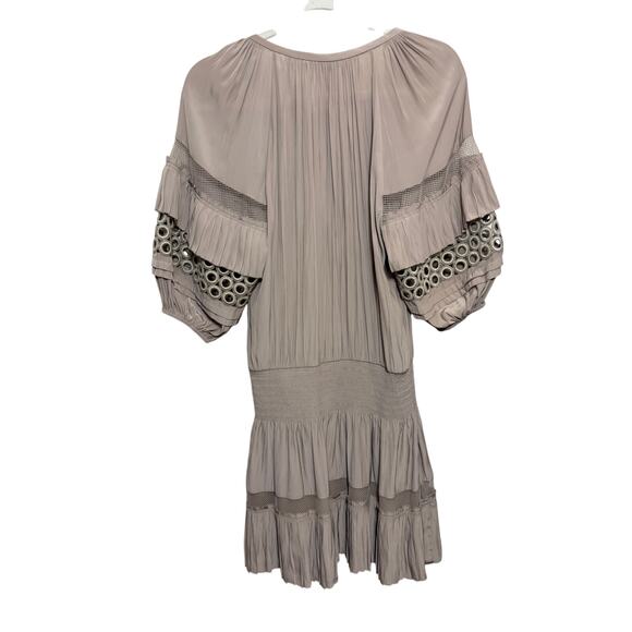 Ramy Brook Moriah Taupe Mini Dress Sz. S - Picture 4 of 6